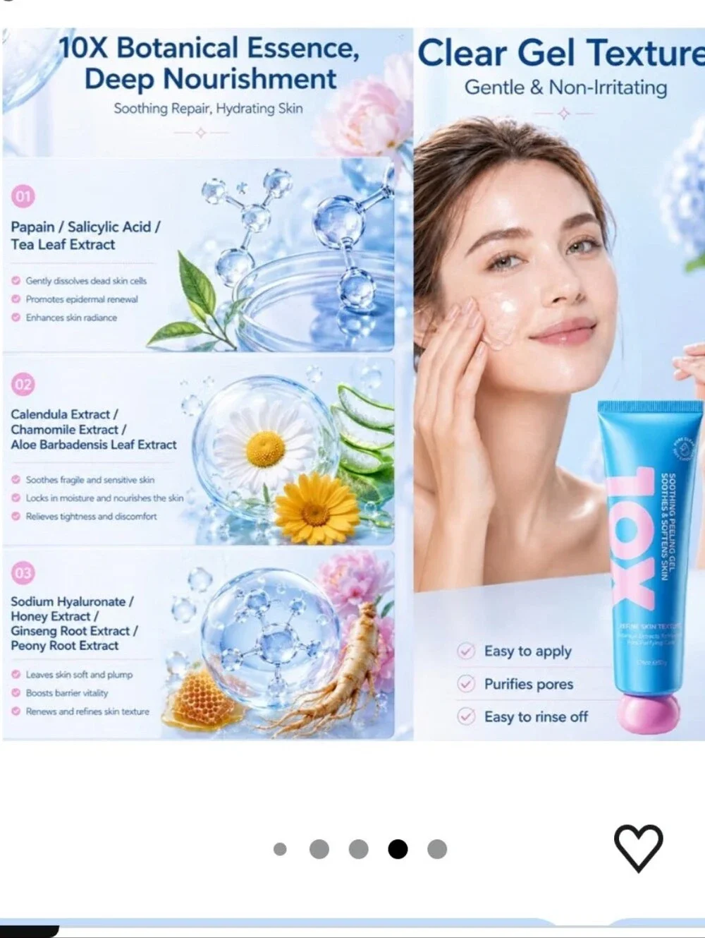 Soothing & Nourishing Peeling Gel Exfoliant - (2 Pack)